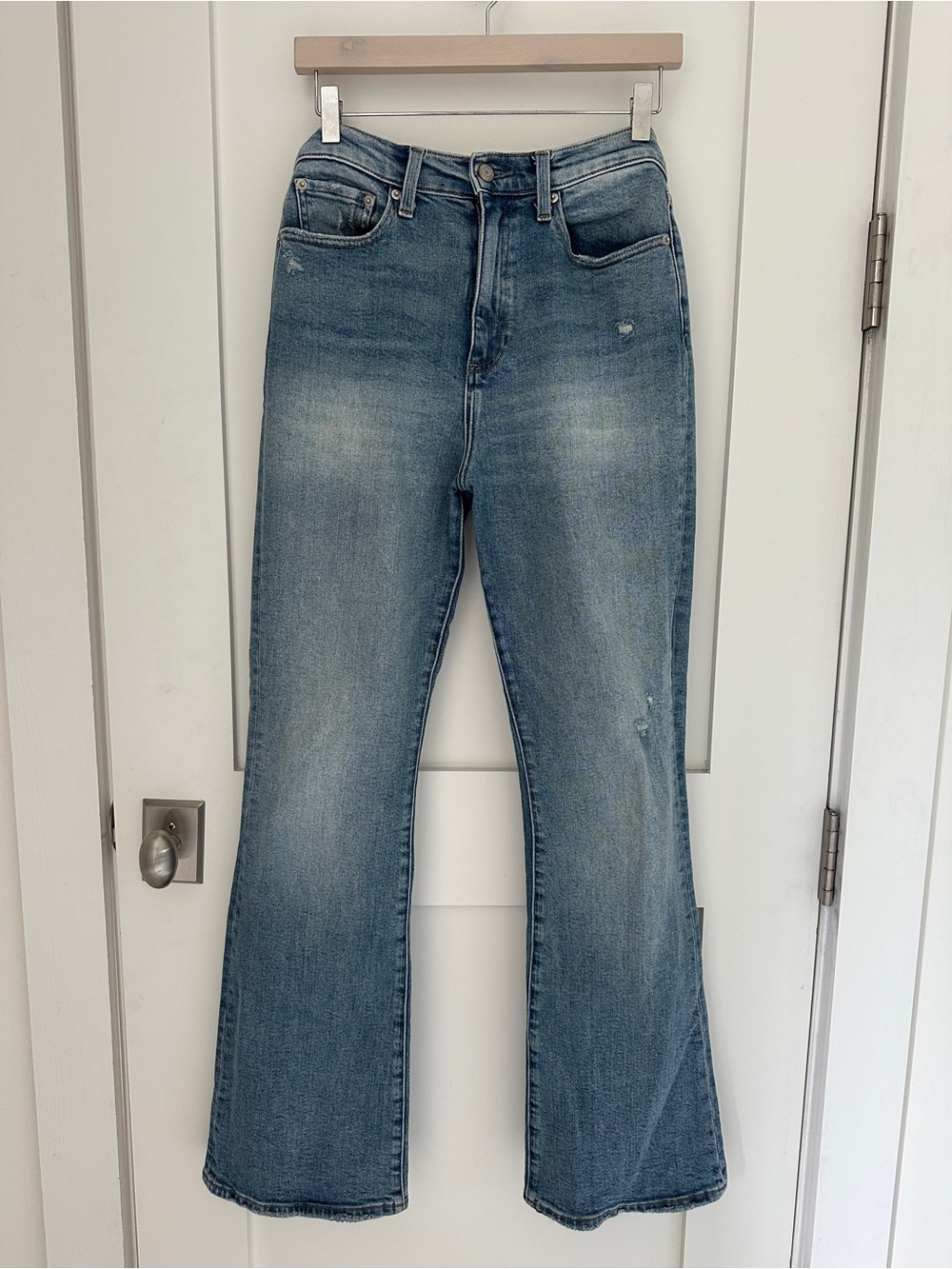 Pistola Light Blue High-Rise Flare Jeans